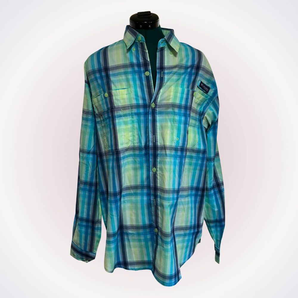 Columbia Super Tamiami Plaid Button-Down Shirt | Sz M